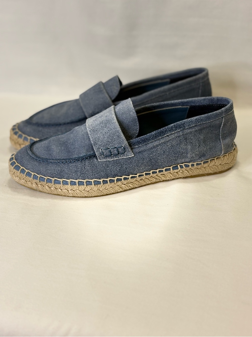 NWOB VINCE DARIA BLUE SUEDE ESPADRILLES SZ 6 **NEW** $250